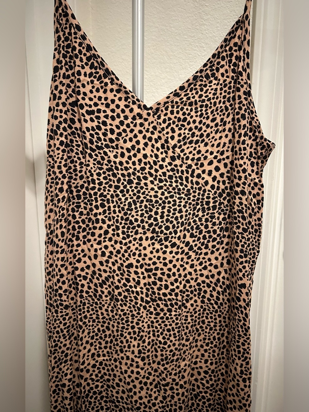 Jenni Kayne Beige and Black Leopard Maxi Slip Dress - Picture 2 of 4